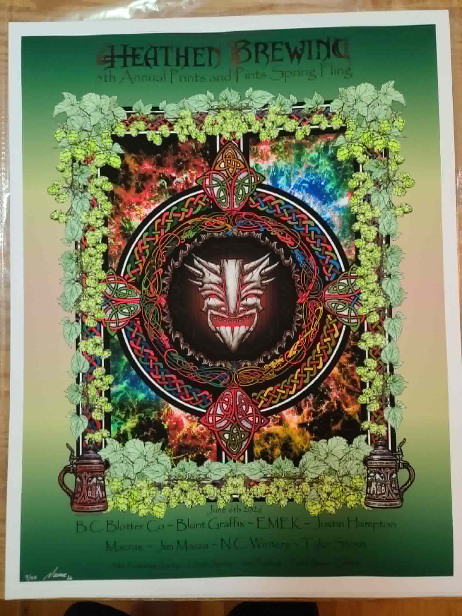 Heathen Brewing Prints and Pints 2026 xx/40 – Art By Macrae