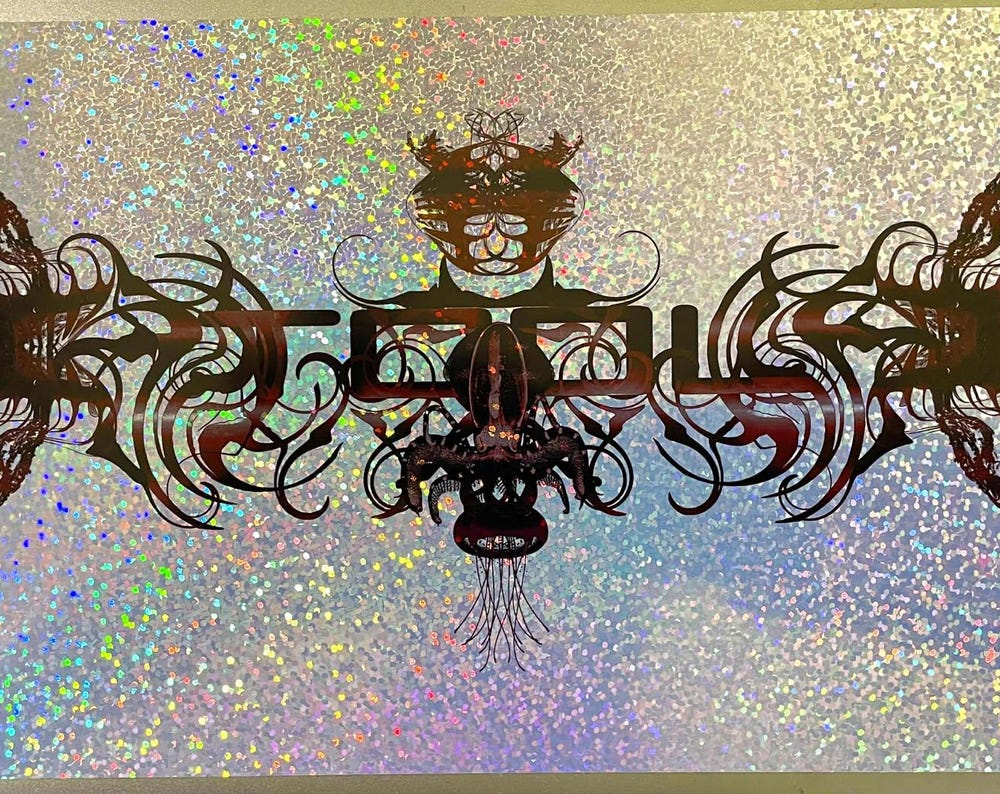 My Allegorical Elegy 5.5X10.5 Foil Handbill