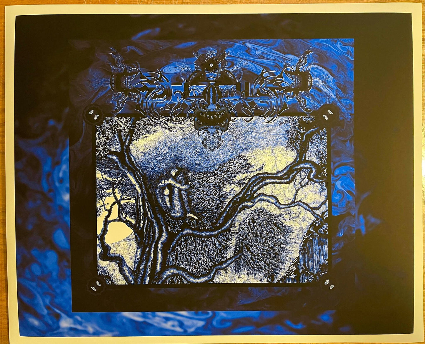 Immunity Ed of 10 Fear Inoculum. TOOL Song Series Print Blue Variant