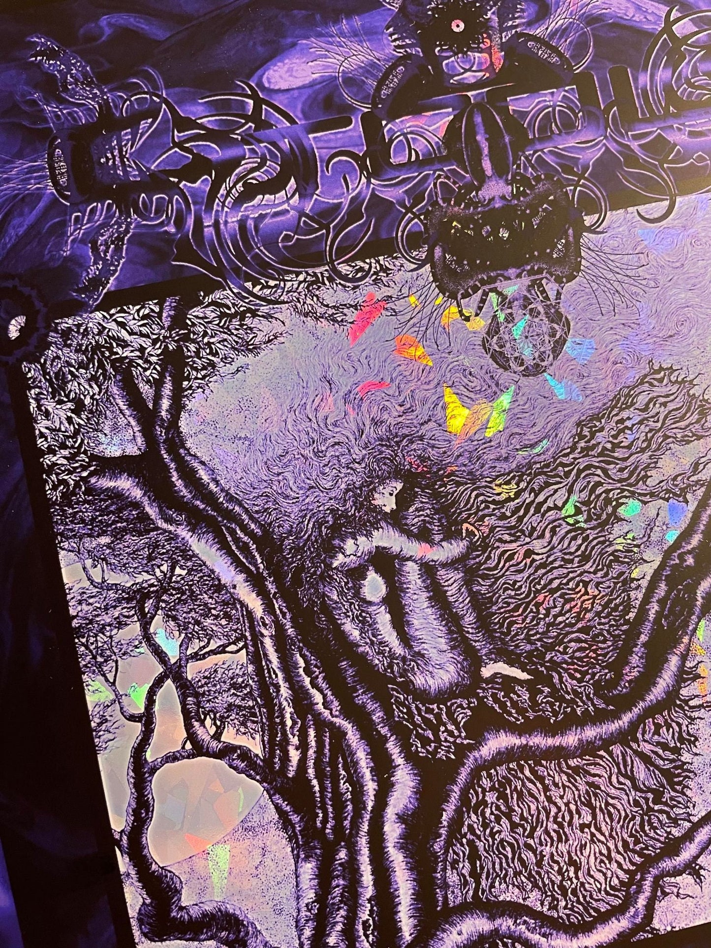 Fear Inoculum Foil Handbill Purple Variant 6.5X5