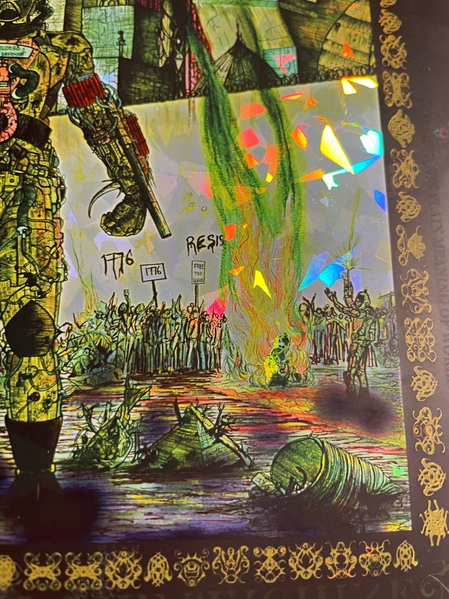 Rage Against The Machine Coachella 07 Foil 8x10 Edition of 10