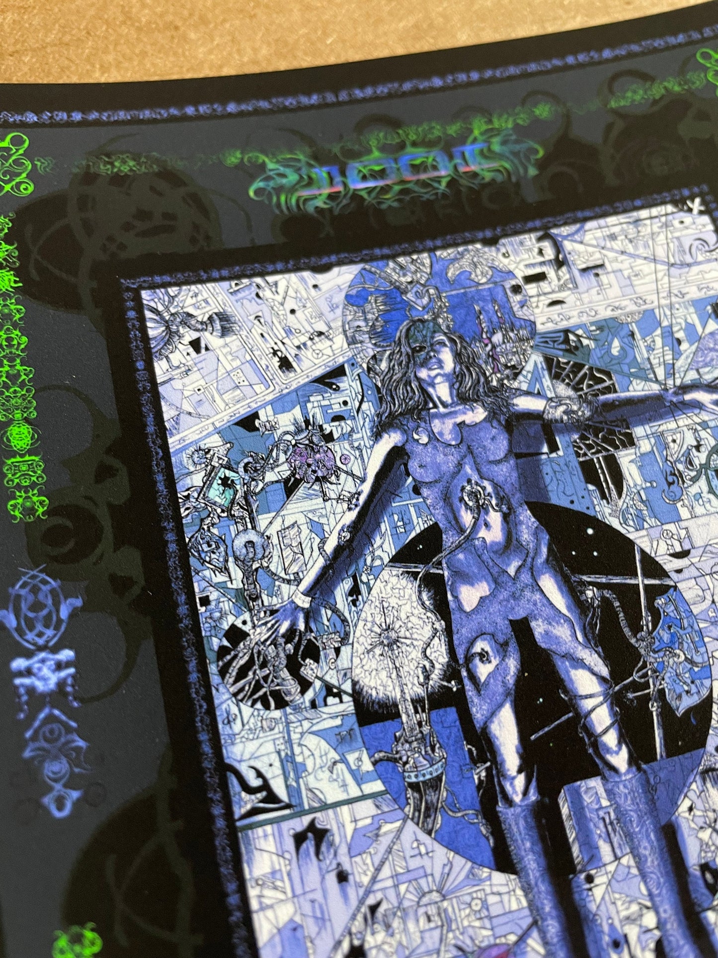 TOOL Osaka Japan 2006 Blue/Green Variant Handbill 5"X6"