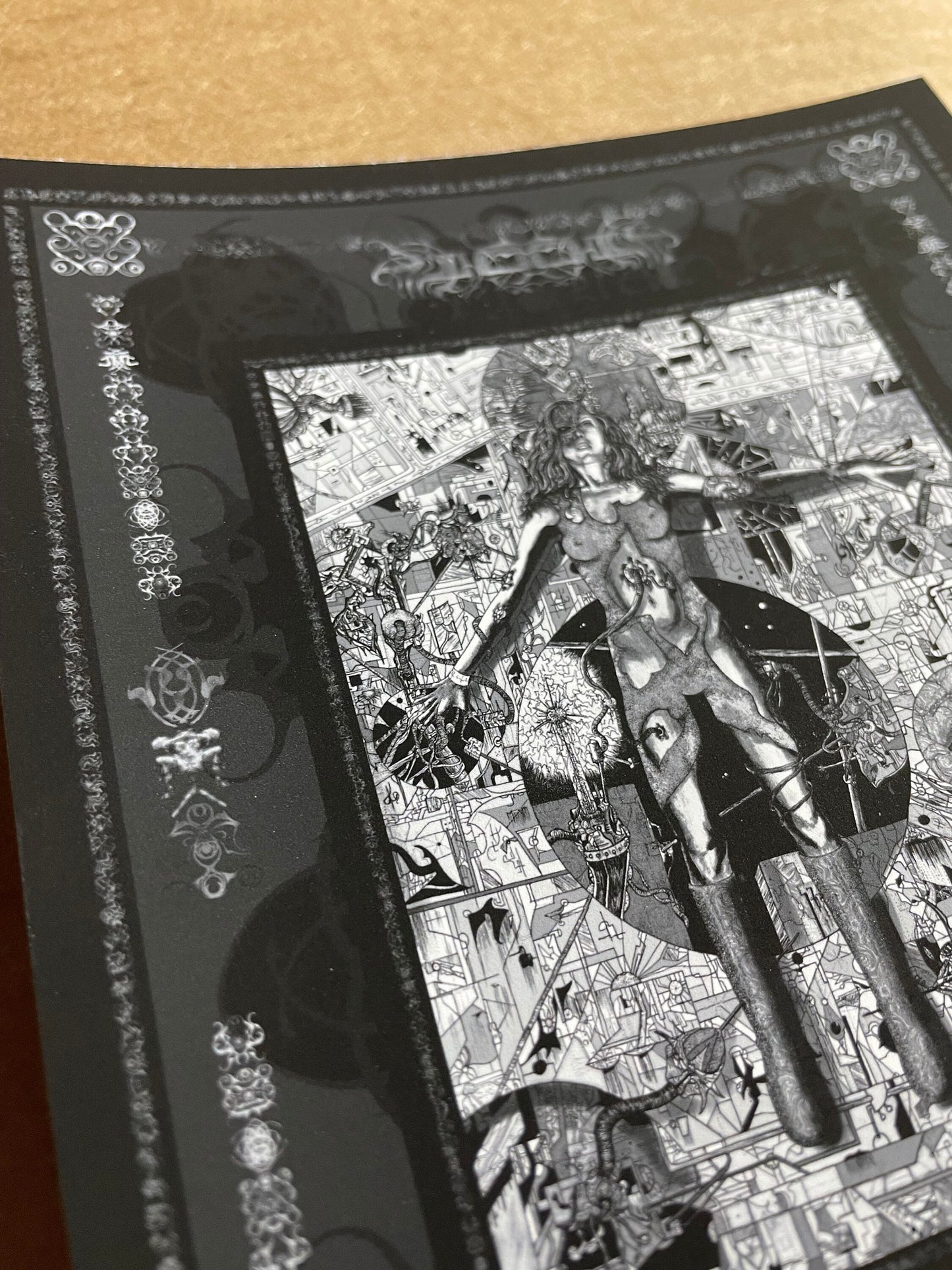 TOOL Osaka Japan 2006 Black and White Variant Handbill 5"X6"