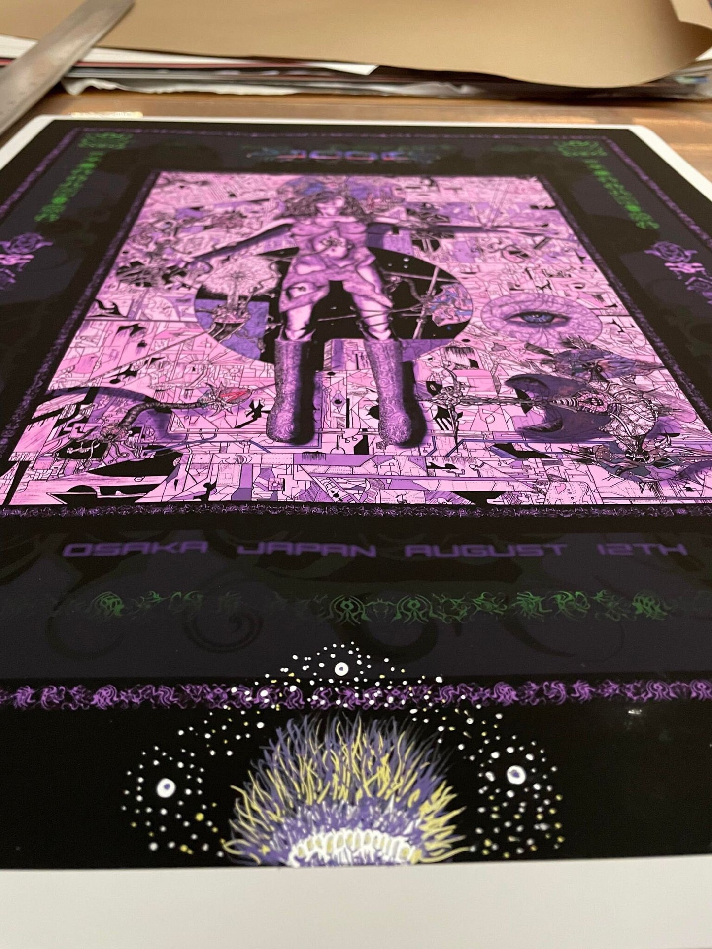 TOOL Osaka Japan 2006 Purple Variant AP W/ Large Doodle
