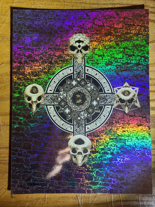 TOOL ROSETTA STONED 9x12 STONEWALL Foil Art Print