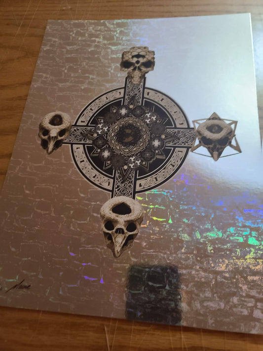 TOOL ROSETTA STONED 9x12 STONEWALL Foil Art Print