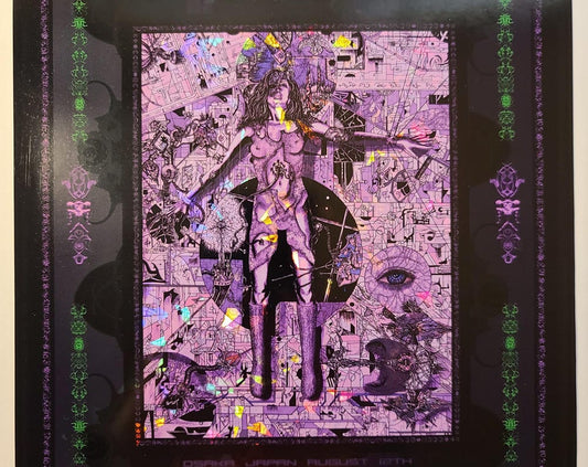 TOOL Osaka Japan 06 8X10 Purple Variant Foil Test Print