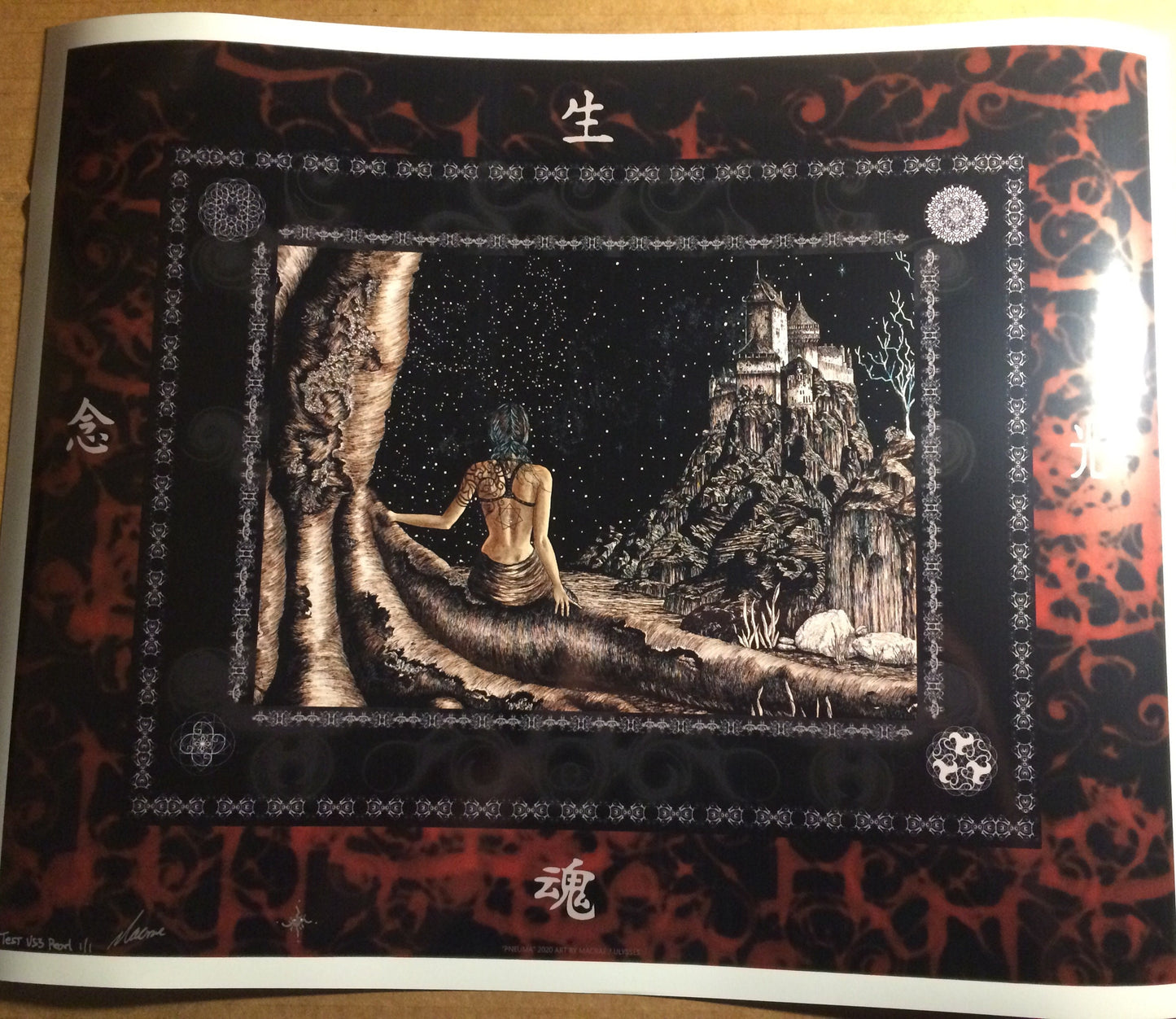 TOOL Song Series Print #1 of 3 "Pneuma" Blood Variant on Matte Paper Stock. Edition of 75