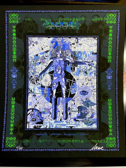 TOOL Osaka Japan 2006 "Blue/Green" 8"x9.5" Edition of 50 S/N