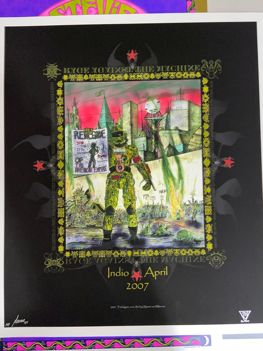 Rage Against The Machine 2007 Original Edition Show Poster by Macrae/Ulysses AP (Artist Proof)