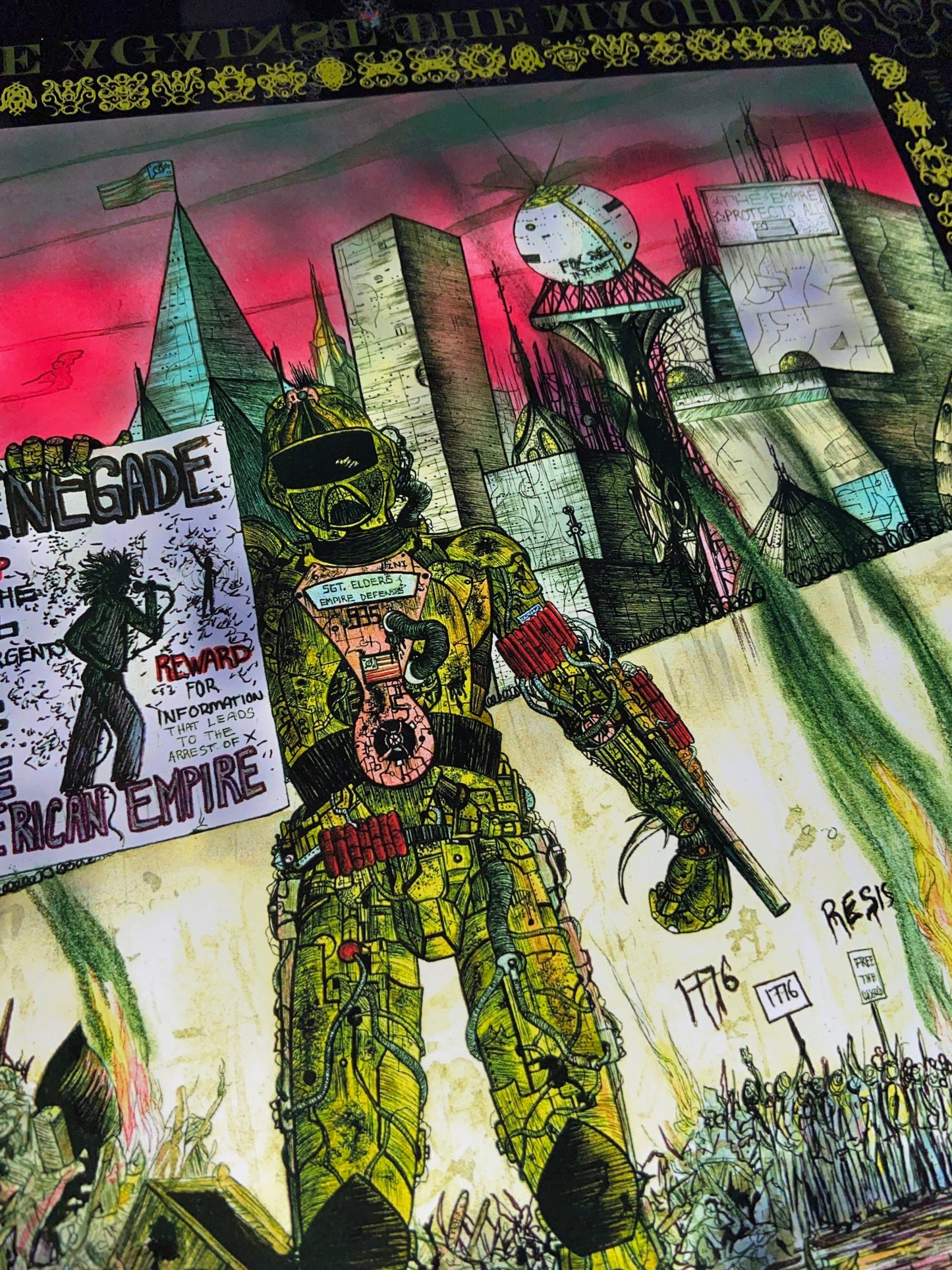 Rage Against The Machine 2007 Original Edition Show Poster by Macrae/Ulysses AP (Artist Proof)