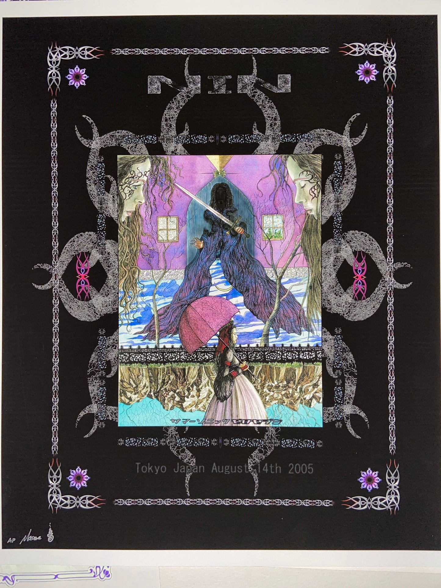 Nine Inch Nails Tokyo Japan 2005 Original Edition Show Poster by Macrae/Ulysses AP (Artist Proof)