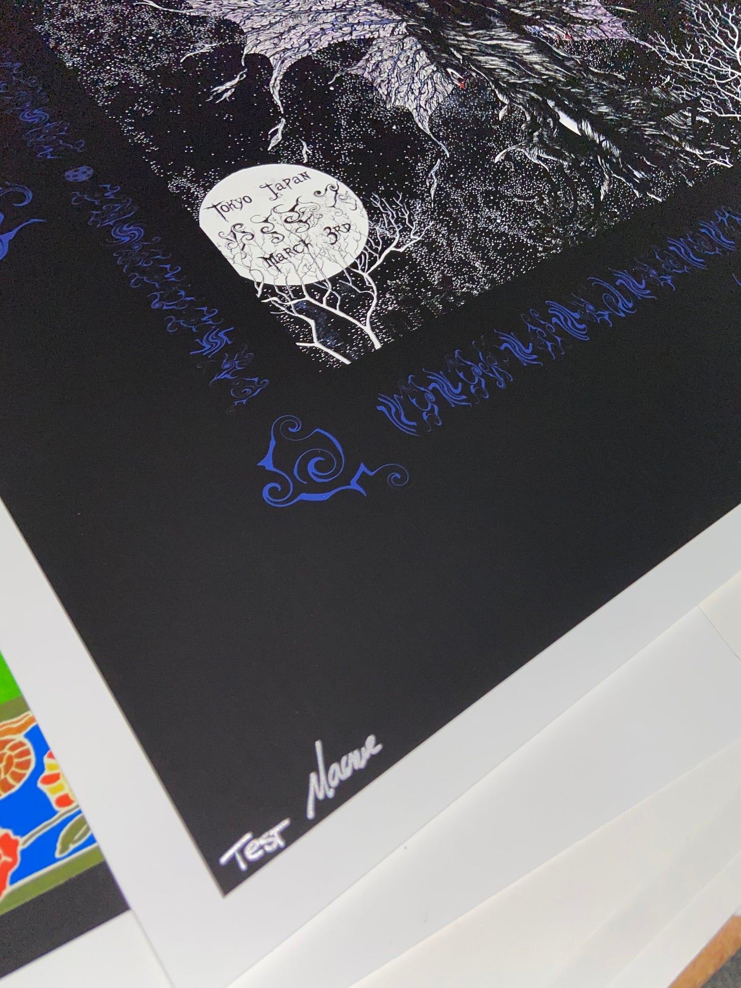 A Perfect Circle Tokyo 2005 15th Anniversary "Zombie" Variant Blue Test Print