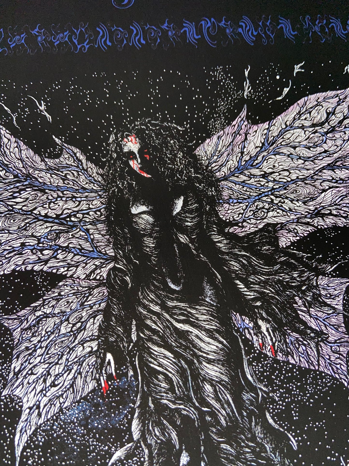A Perfect Circle Tokyo 2005 15th Anniversary "Zombie" Variant Blue Test Print