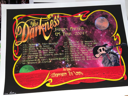 The Darkness 2004 1st USA Tour original Artist Edition of 100