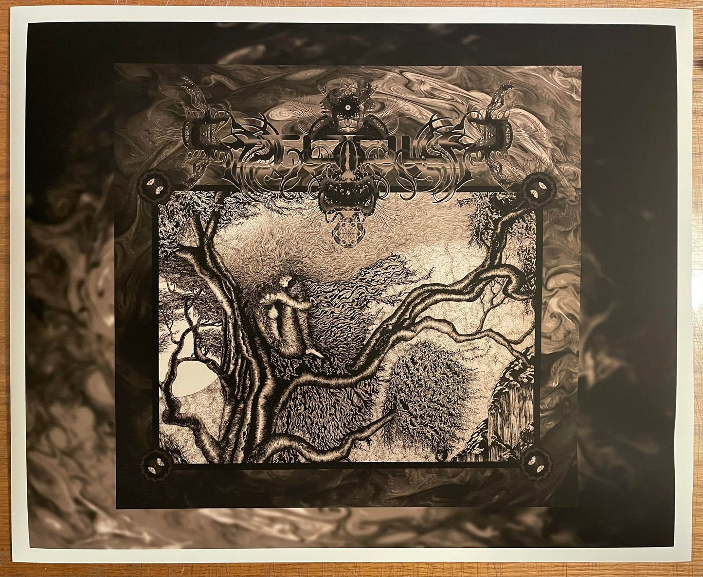 Contagion Ed of 60 Fear Inoculum. TOOL Song Series Print - Sepia Variant