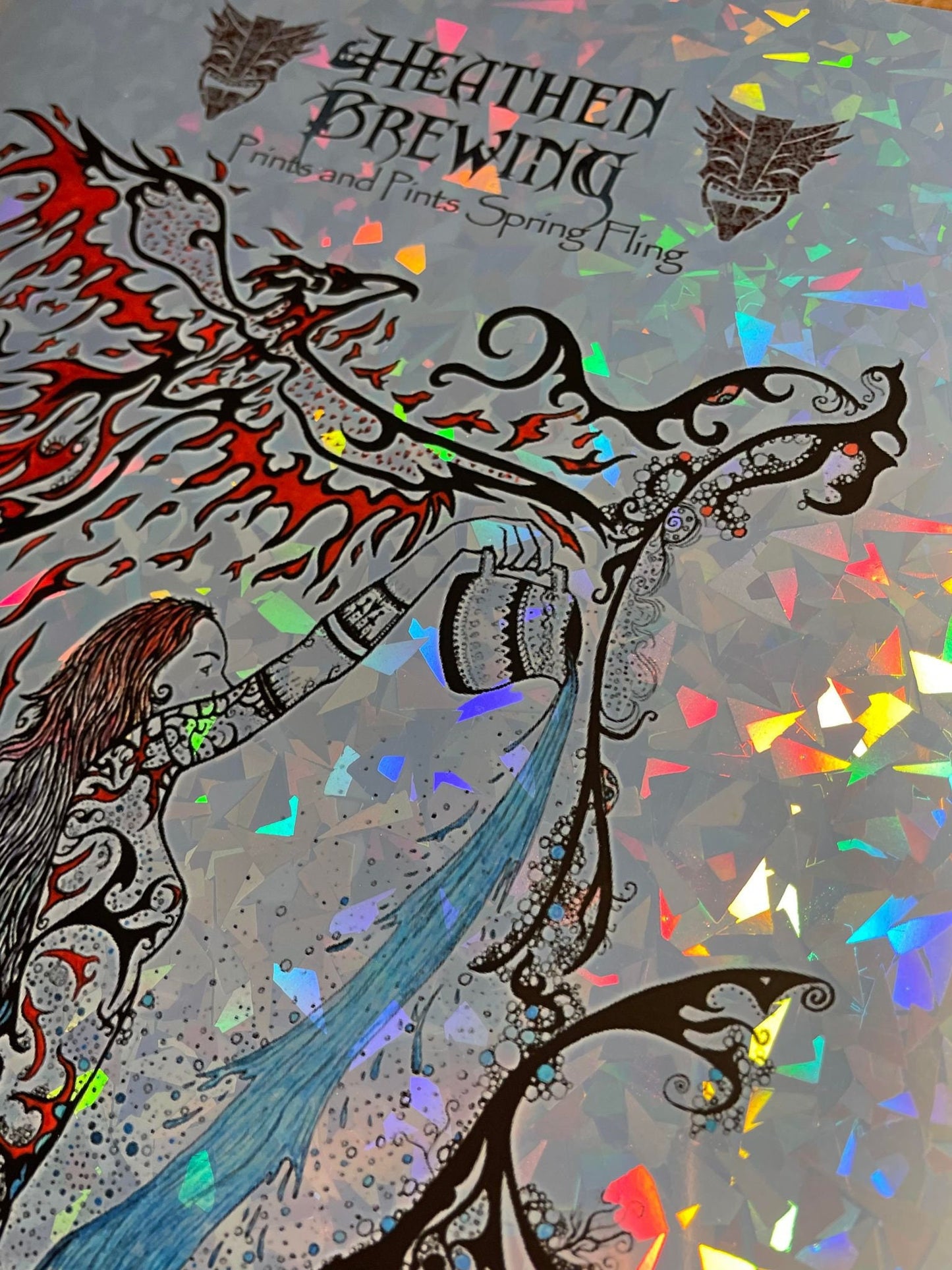 Heathen Brewing 8.5x11 Shatter Foil