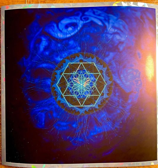 ELEMENTS V BLUE  Foil Handbill Variant 5X5