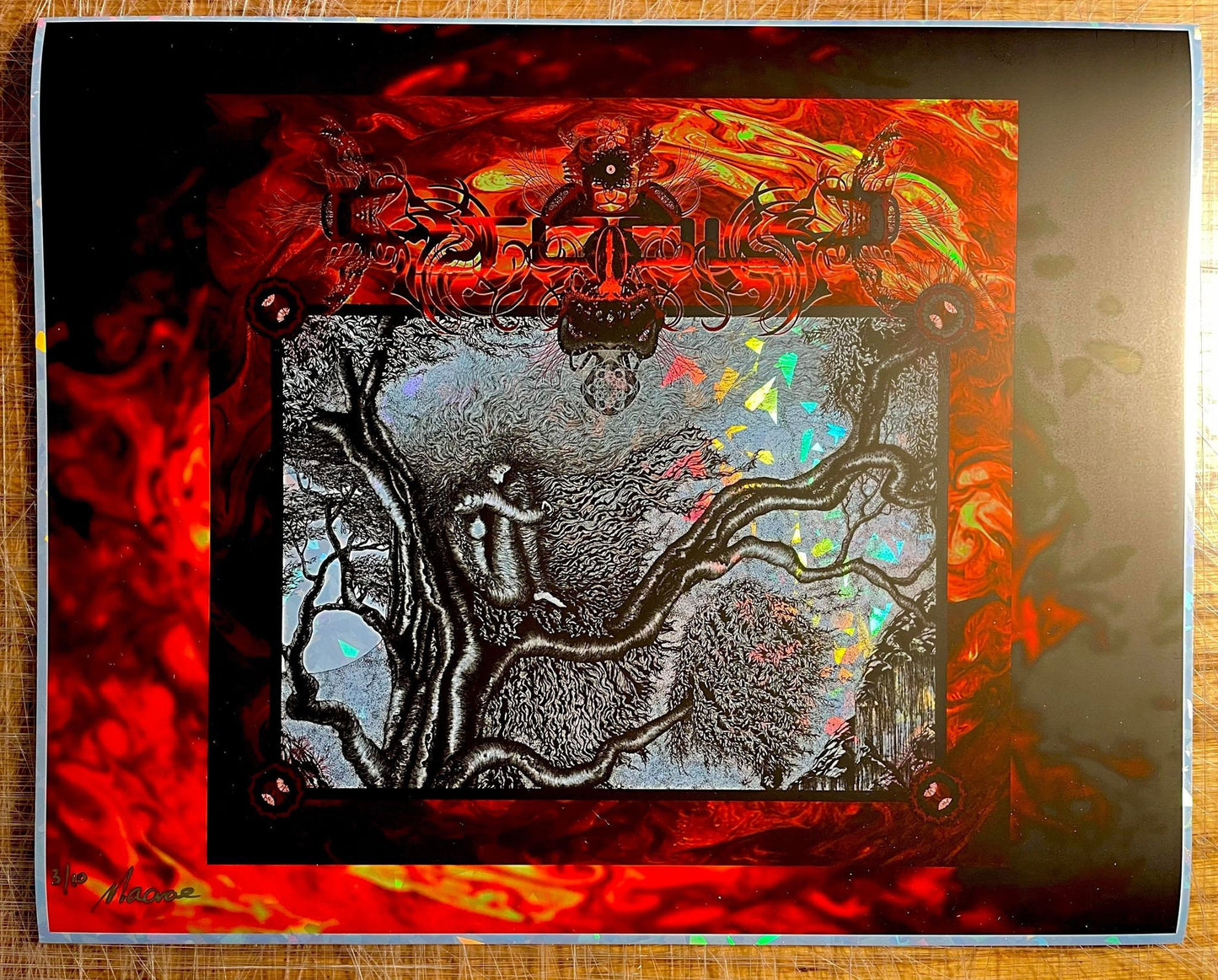 Fear Inoculum Foil Handbill Main Edition (Red) 6.5X5