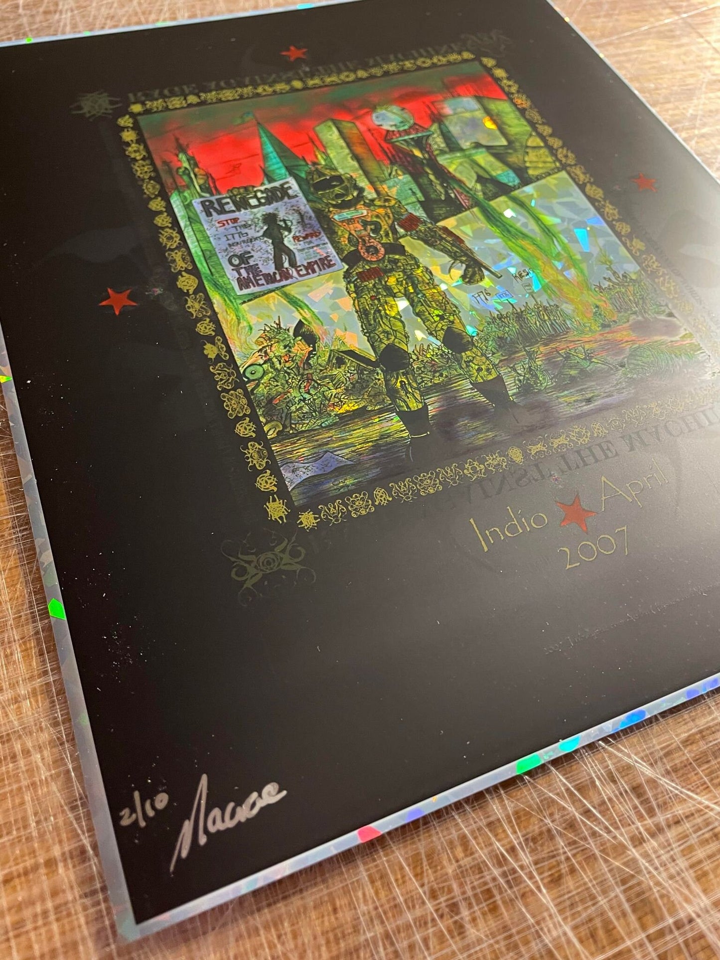 Rage Against The Machine Coachella 07  Foil 8x10 Edition of 10