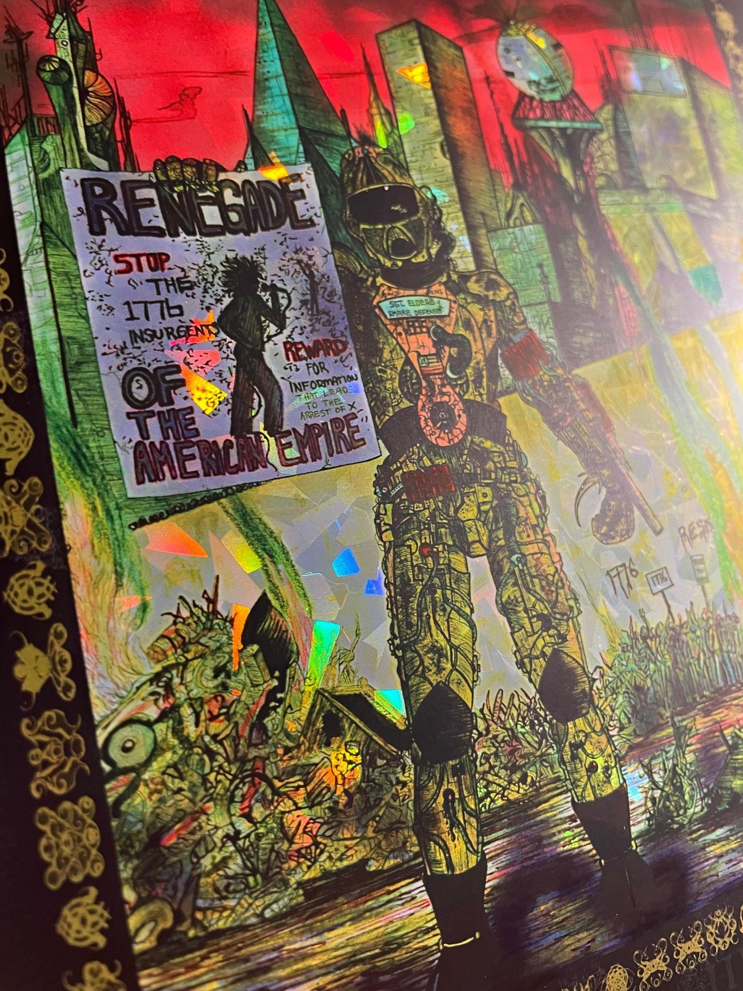 Rage Against The Machine Coachella 07  Foil 8x10 Edition of 10