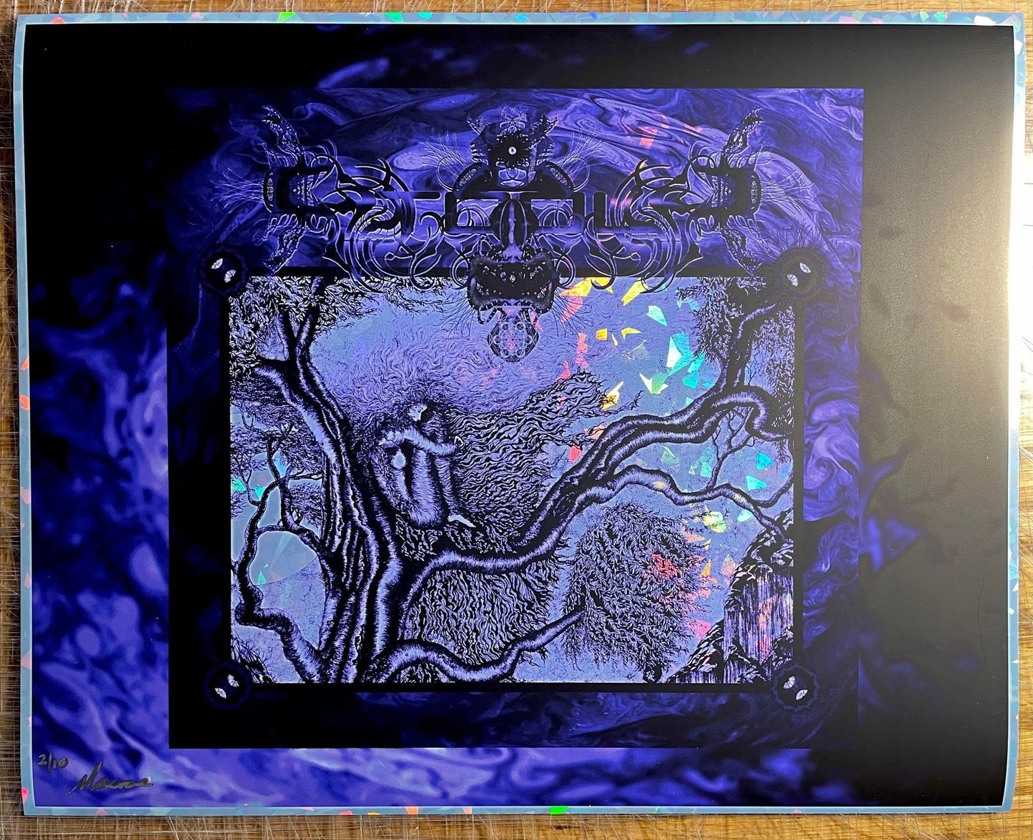 Fear Inoculum Foil Handbill Purple Variant 6.5X5