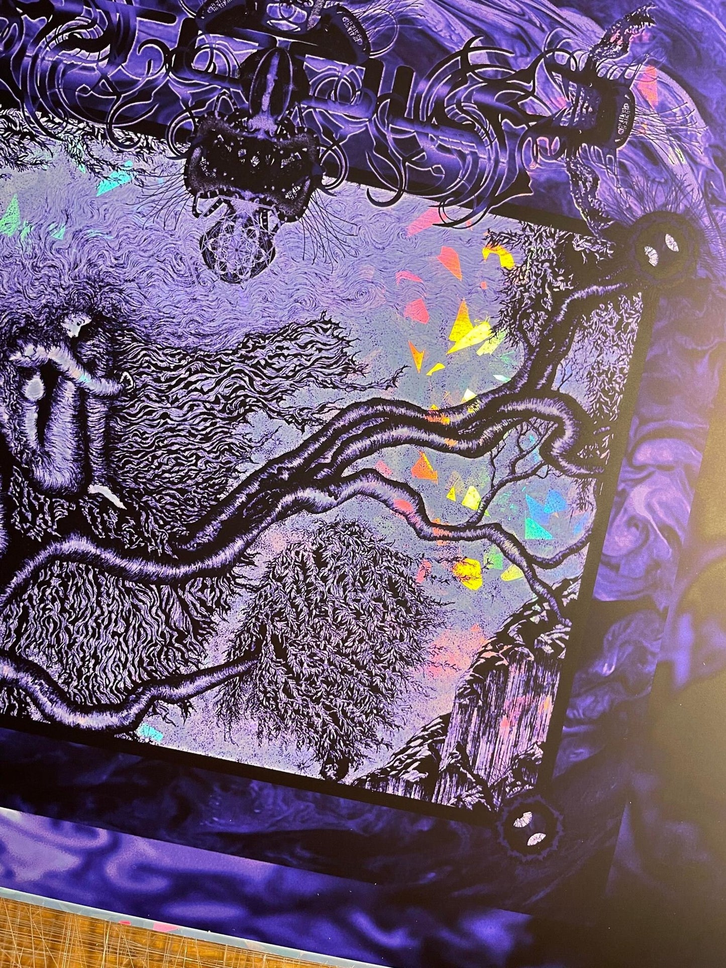 Fear Inoculum Foil Handbill Purple Variant 6.5X5