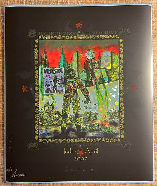 Rage Against The Machine Coachella 07  Foil 8x10 Edition of 10