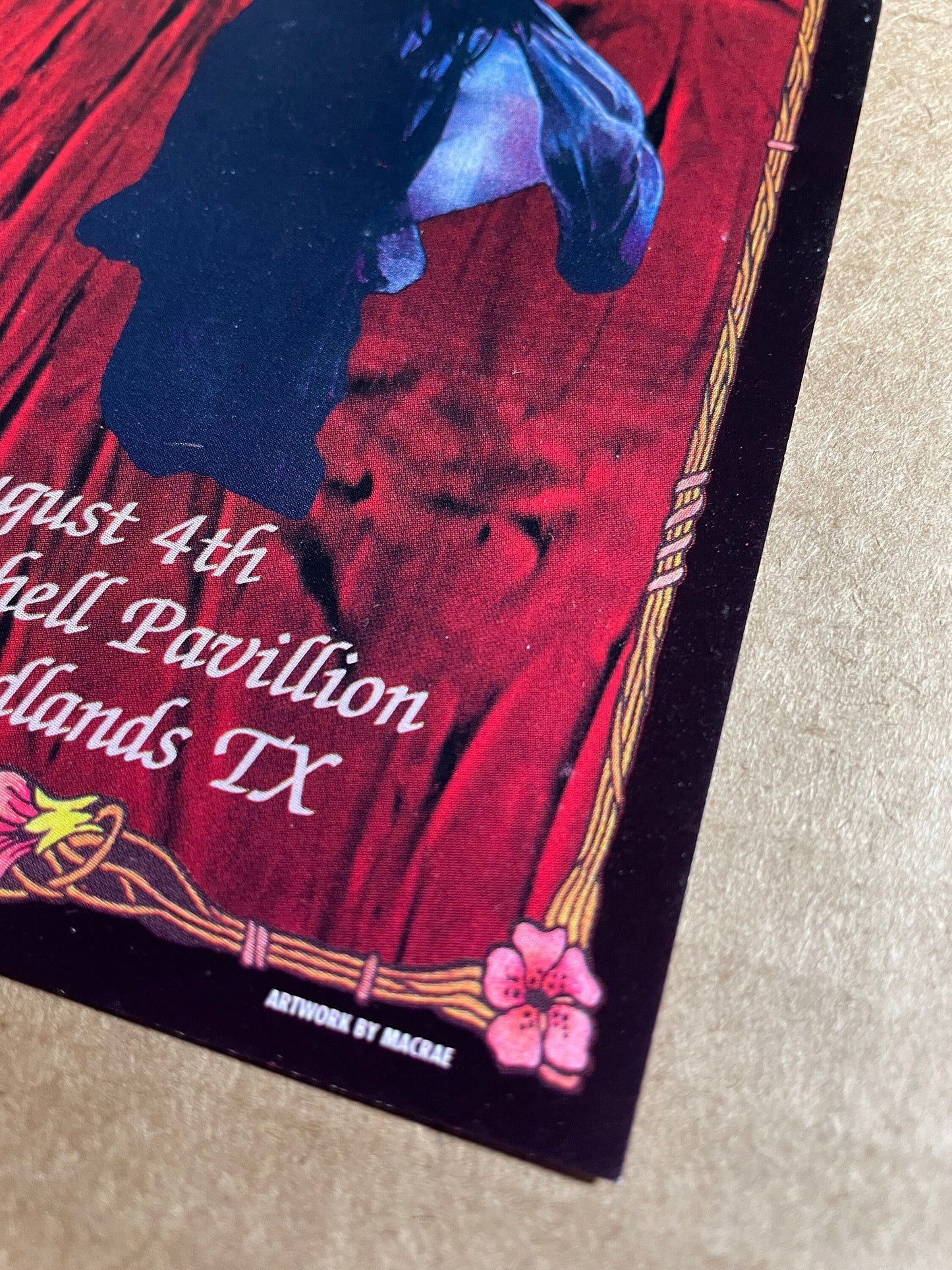 Stevie Nicks Woodlands TX 2001 Original Handbill 3.5"X6.5"