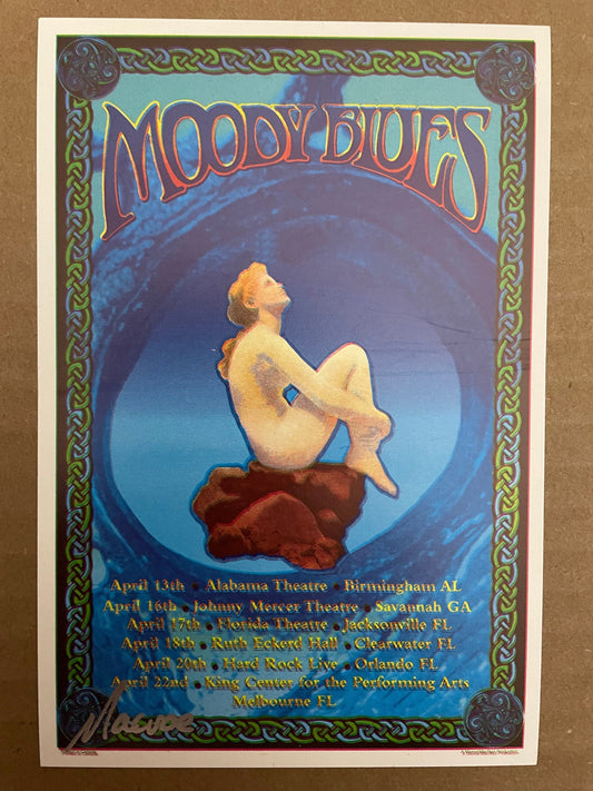 The Moody Blues 2001 Hall of Fame Tour original Handbill 4"X5.75"