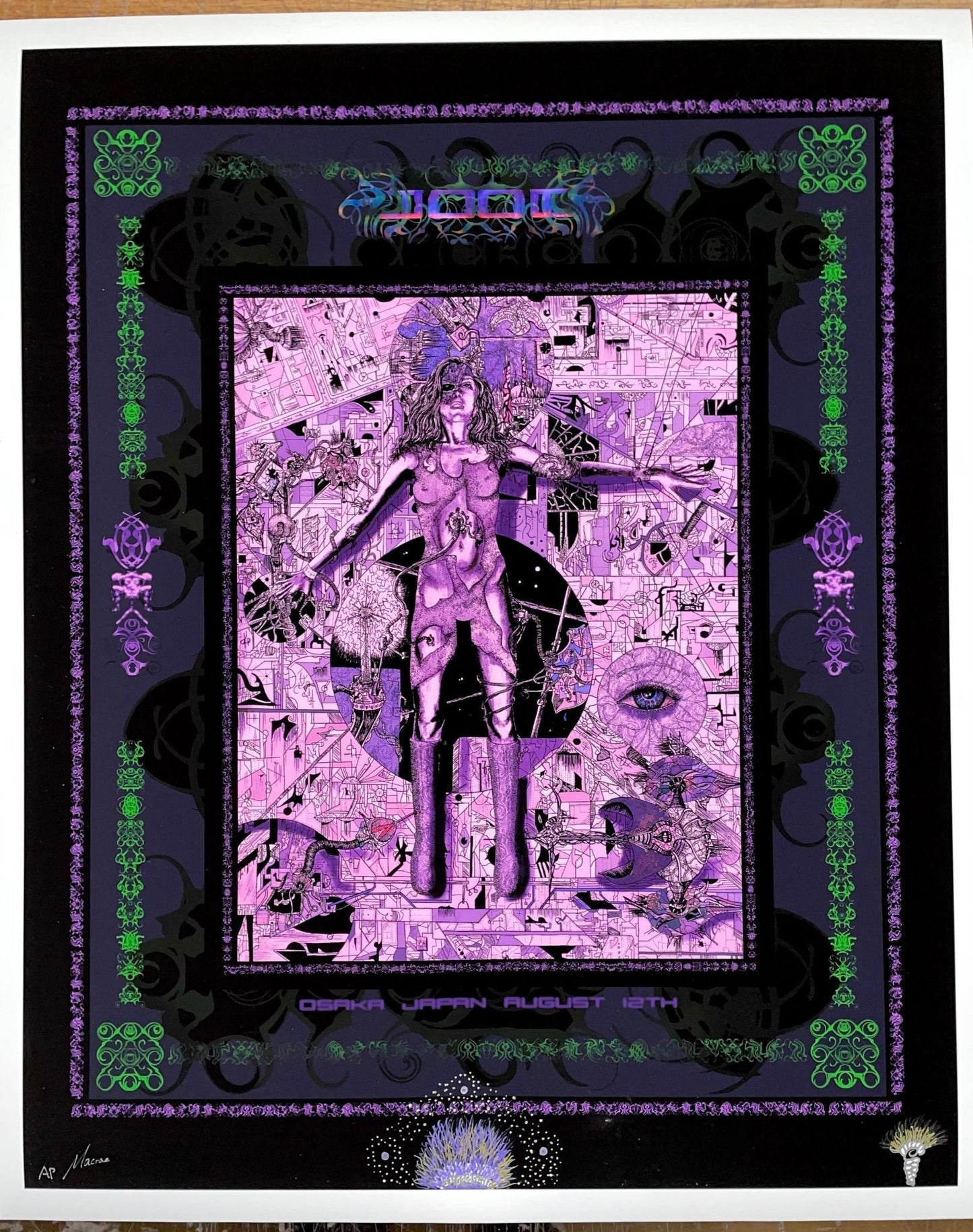 TOOL Osaka Japan 2006 Purple Variant AP W/ Large Doodle