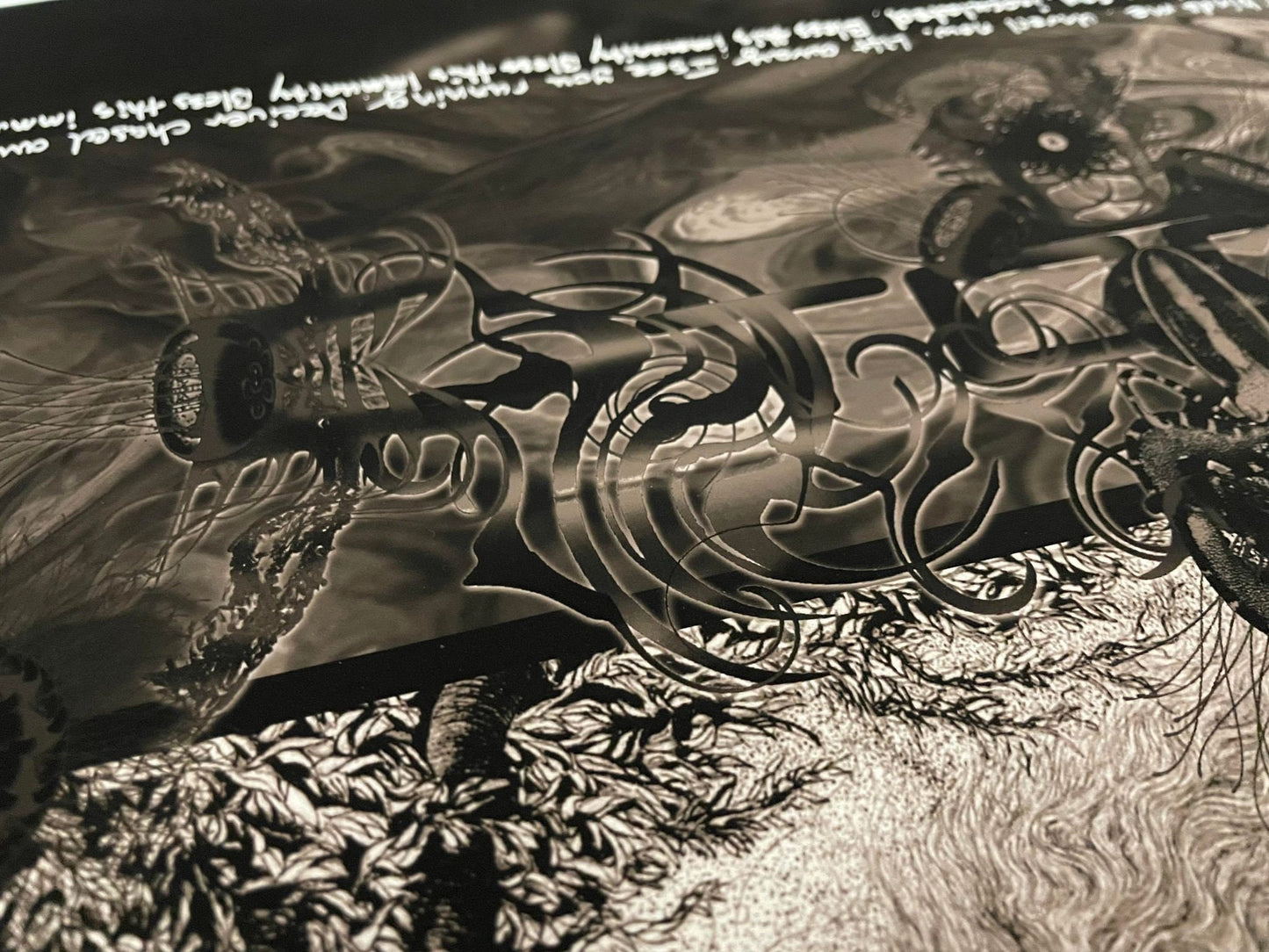 TOOL Fear Inoculum Sepia Variant with Lyric Doodle of the title song