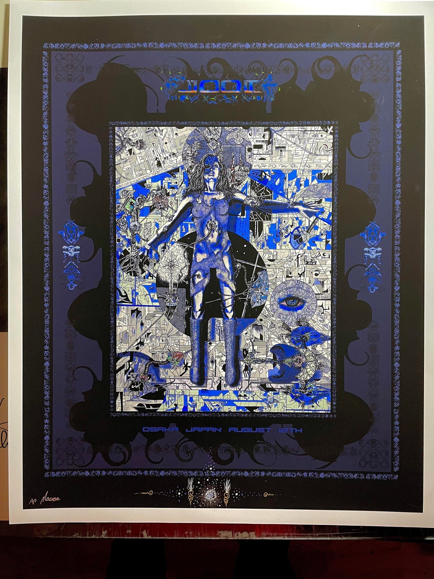 TOOL Osaka Japan 2006 Blue Variant AP W/ Large Doodle
