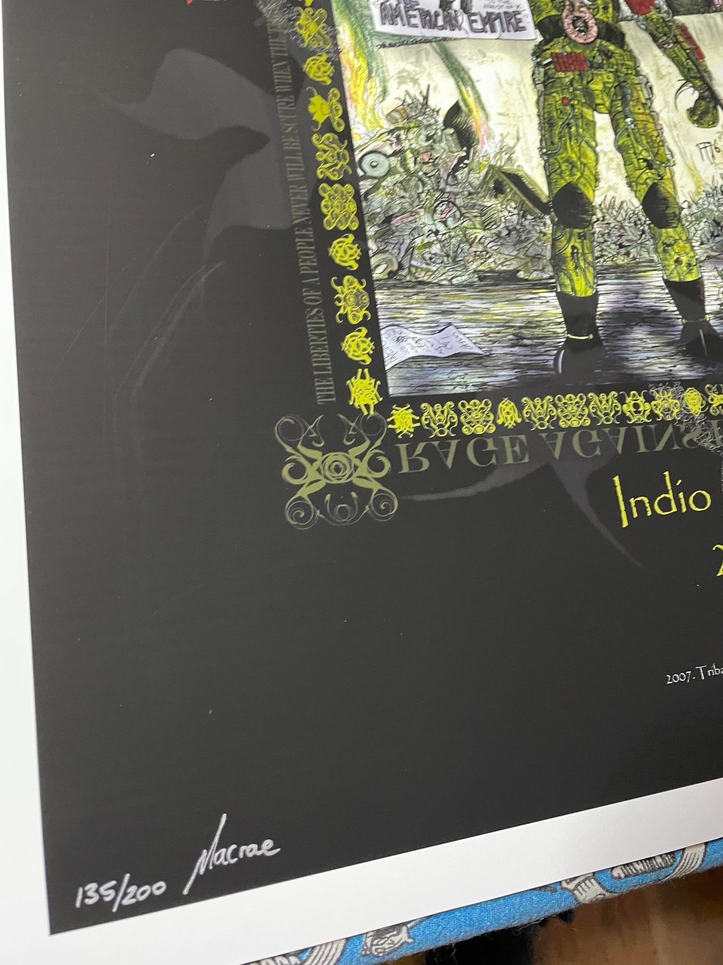 Rage Against The Machine 2007 Original Main Edition of 200 s/n