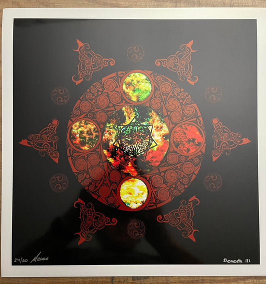 ELEMENTS III Lateralus 12x12 Foil Edition of 50 Released 2021