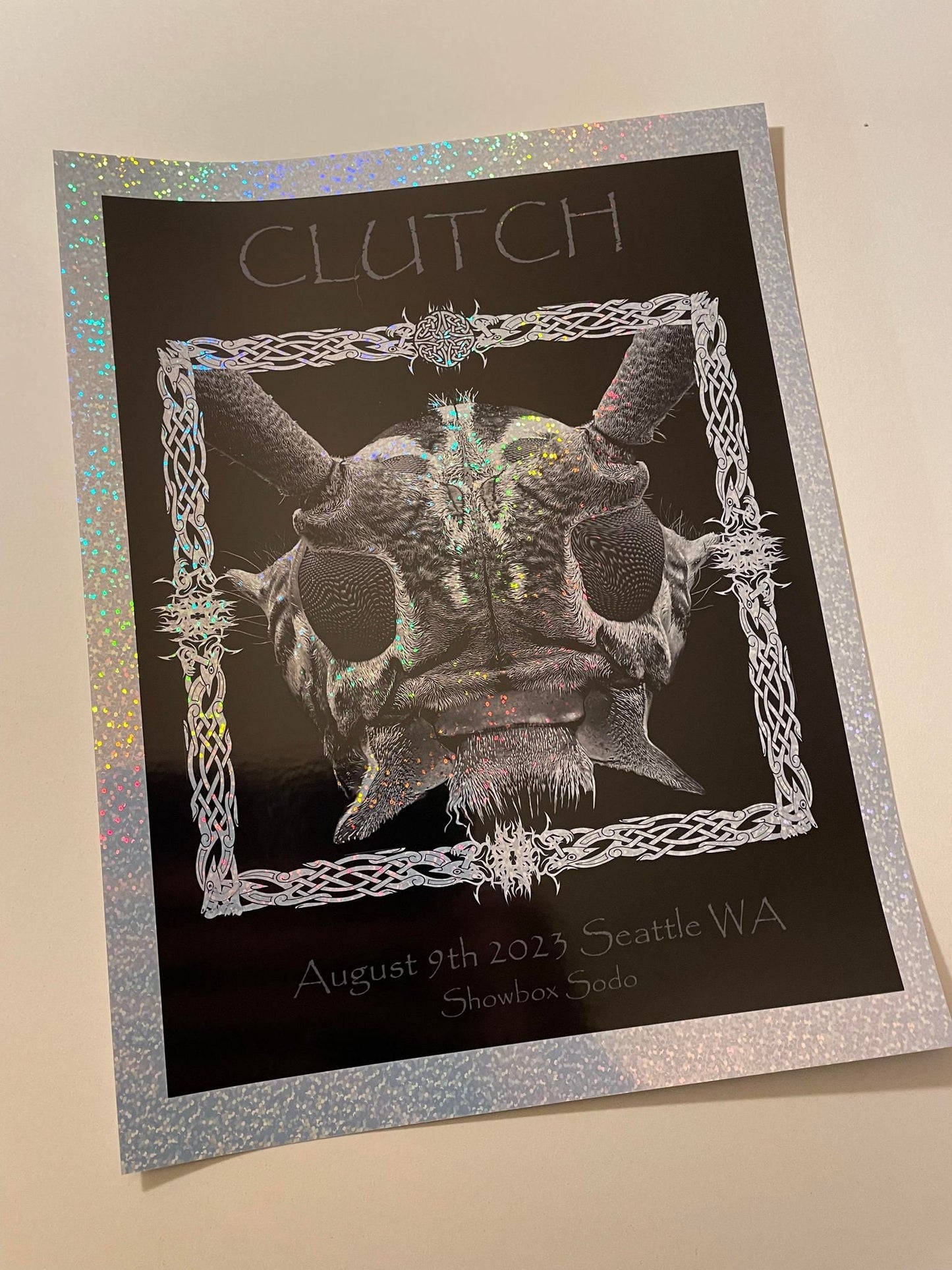 CLUTCH Seattle WA 8/9/23 Sparkle Foil 7x10 Mini Ed of 25