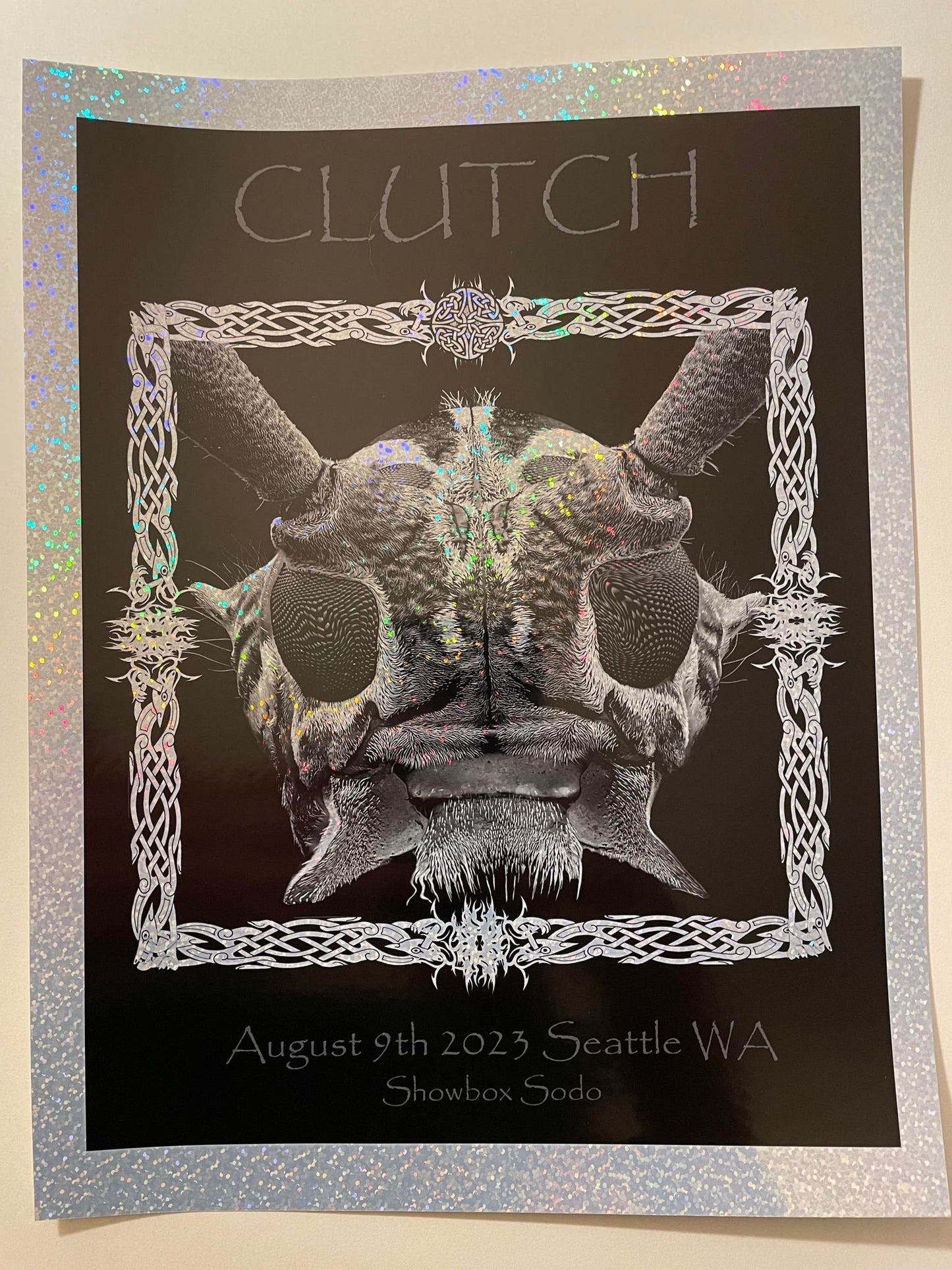 CLUTCH Seattle WA 8/9/23 Sparkle Foil 7x10 Mini Ed of 25