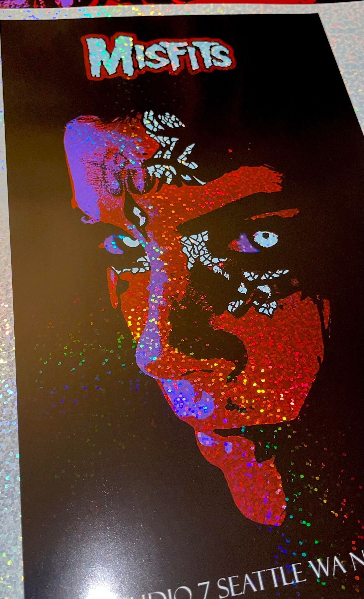 MISFITS Seattle 2008 6.5X10 Sparkle Foil
