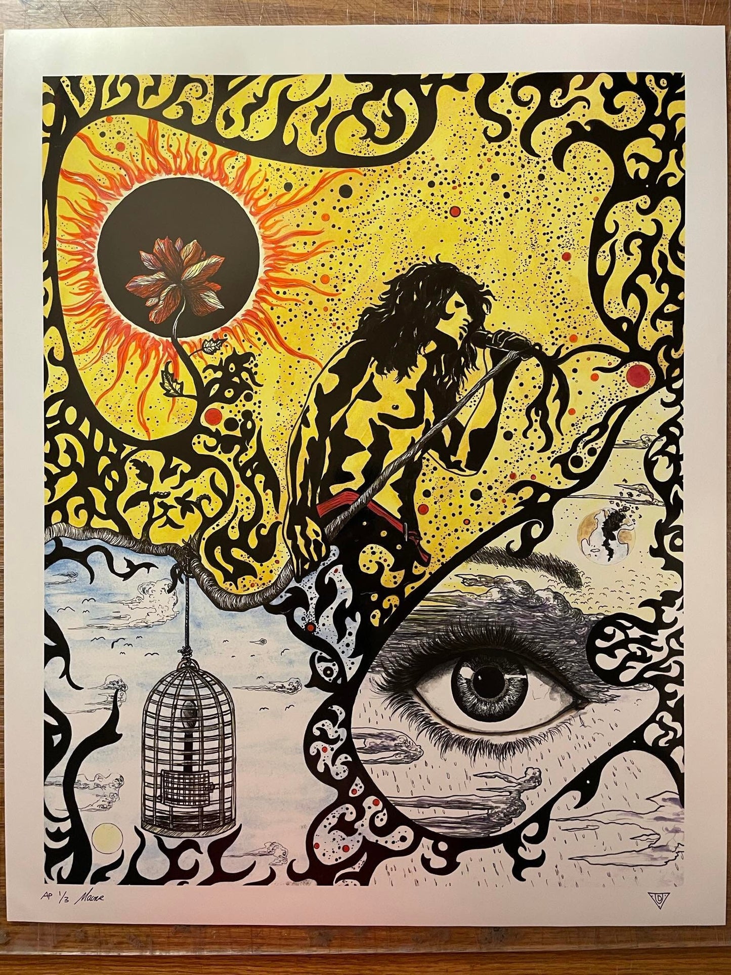 Chris Cornell Soundgarden #3/3 AP "Bring Me The Power Child" Art Print