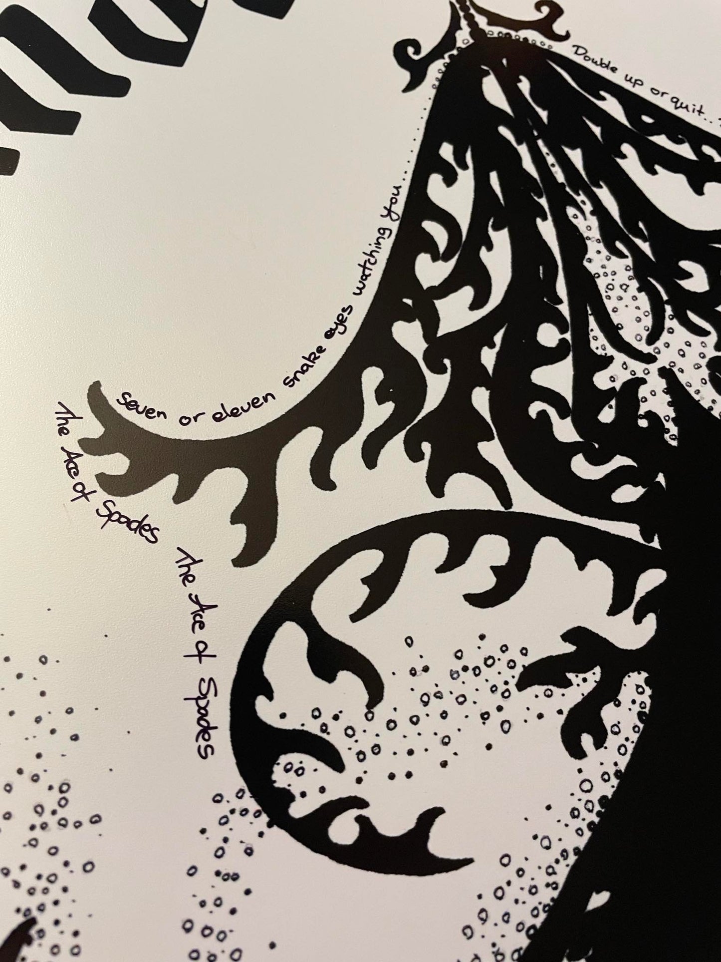 LEMMY "The Only Card I Need" Remarqued Pearl Metallic Edition 17x22