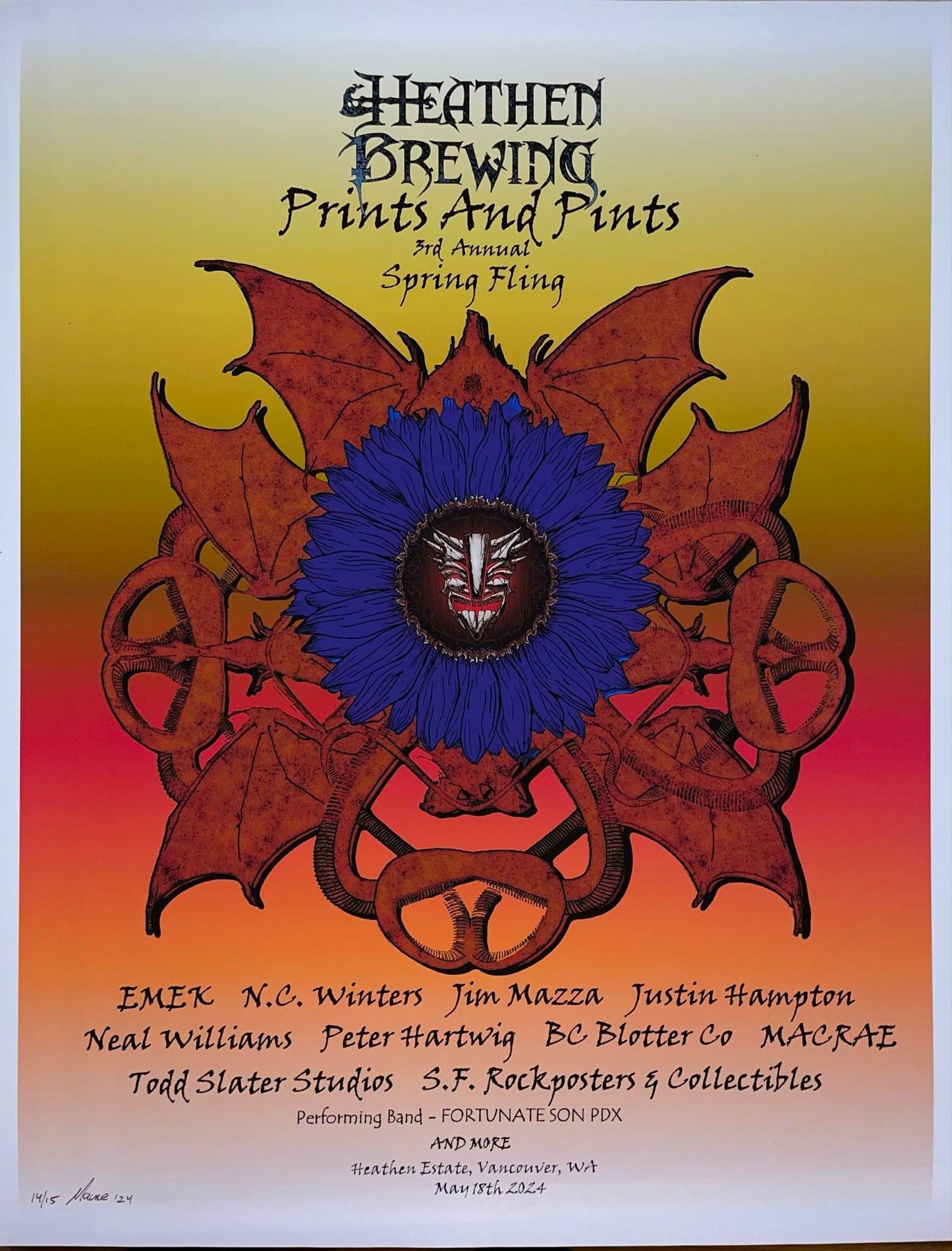 Prints and Pints 2024 Variant Edition Event Poster