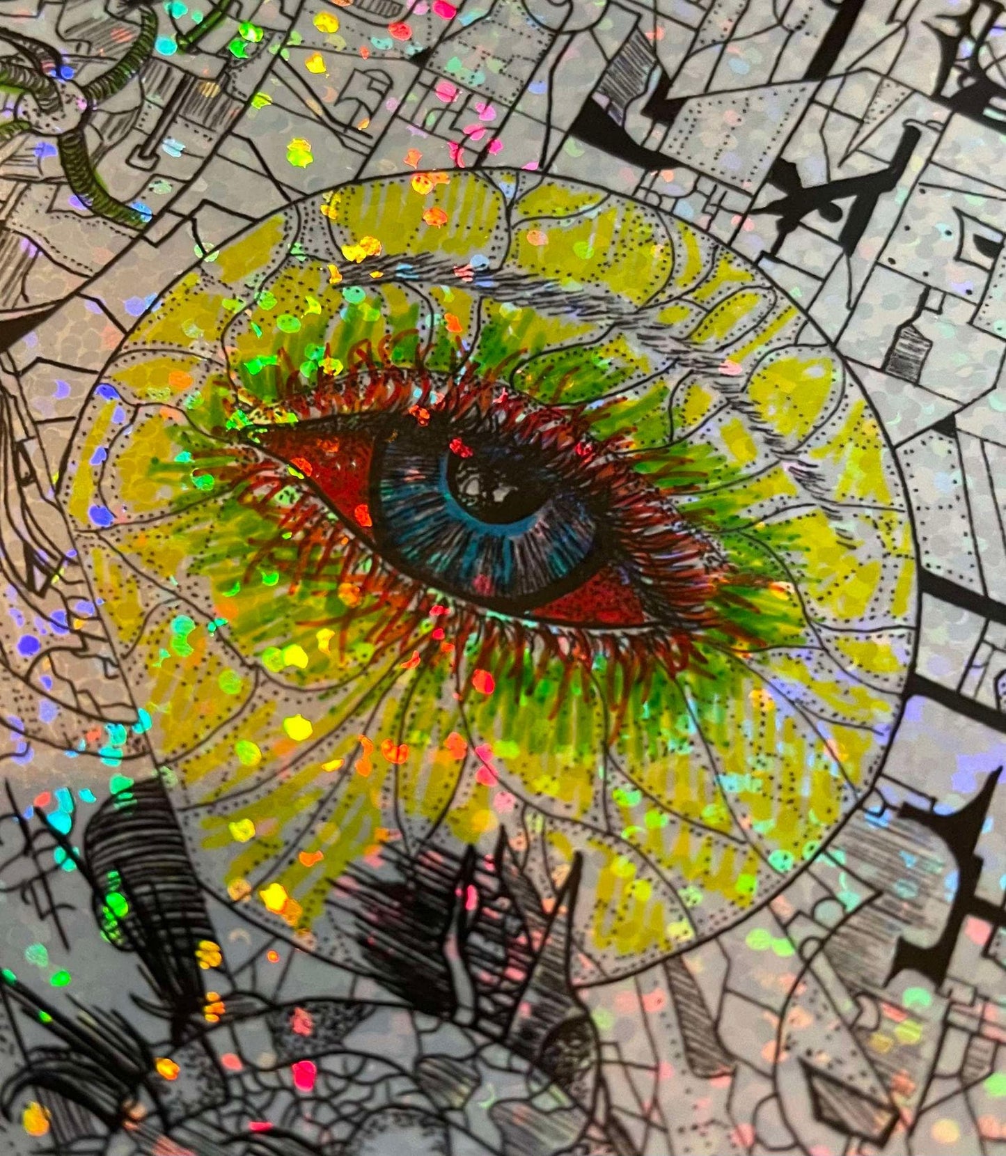 TOOL "Infinite Horizons" Hand Colored/ Doodled 8x10 Foil