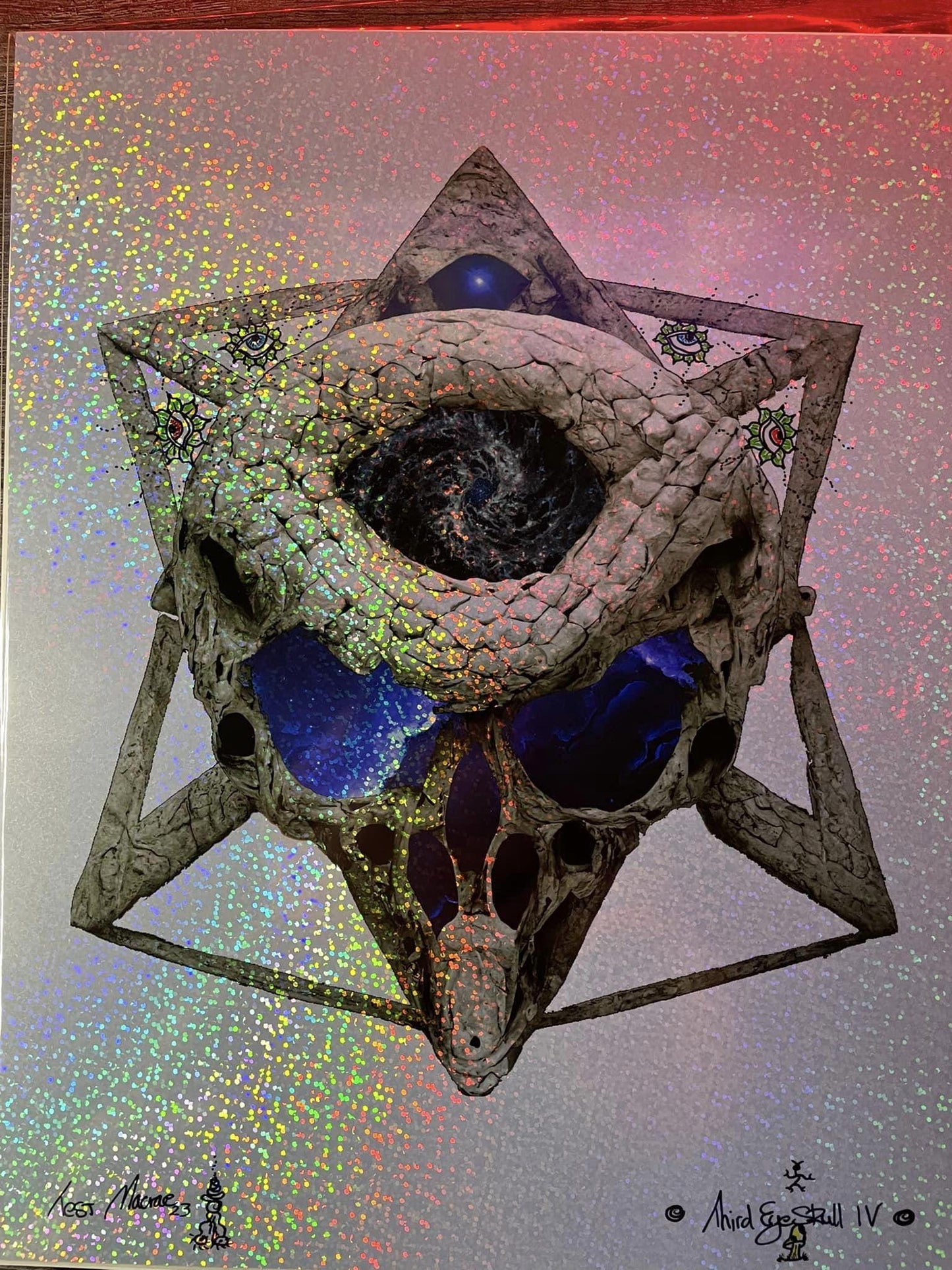 Third Eye Skull Vol IV Test Print w/ remarques.