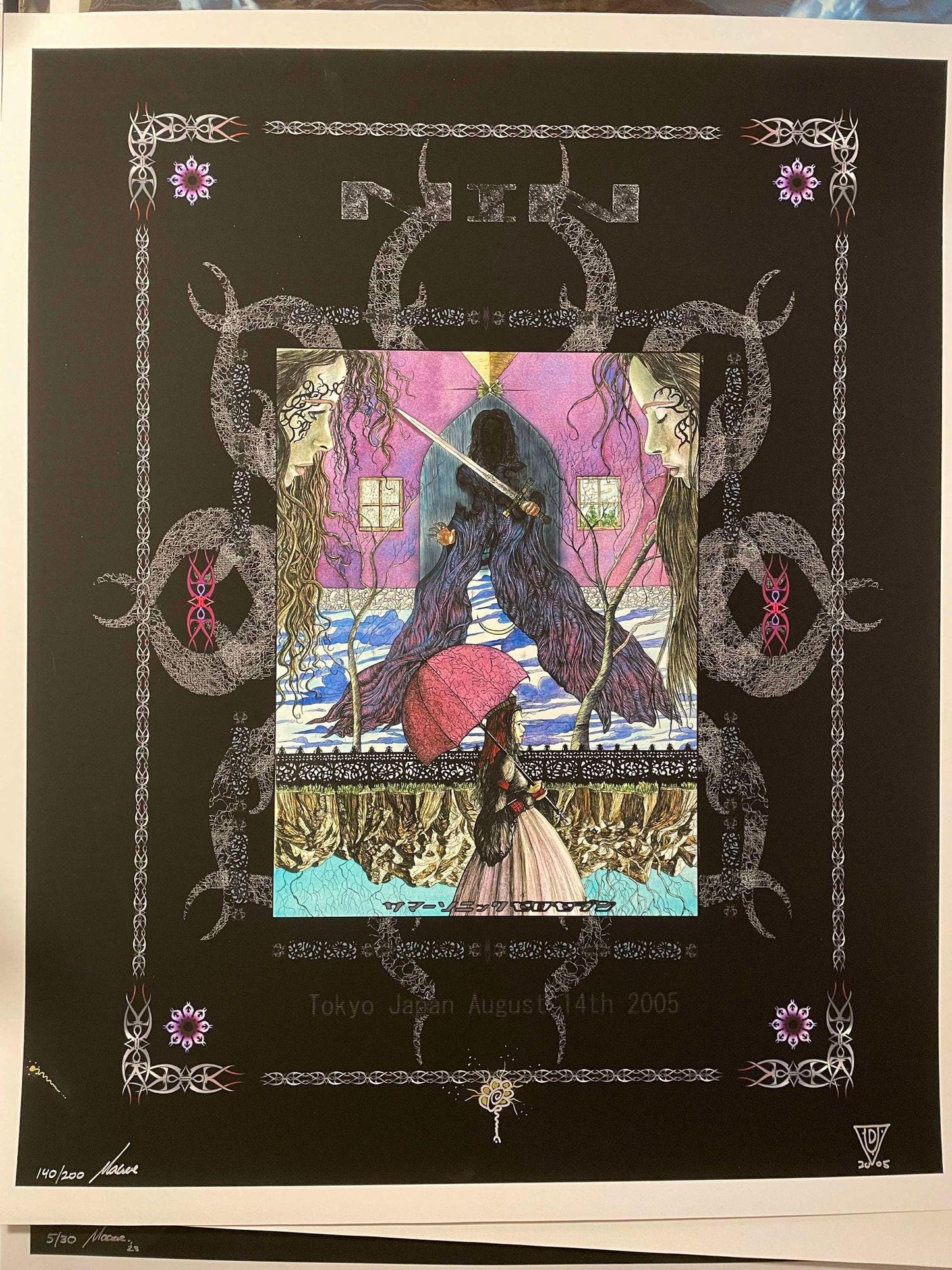 NIN Tokyo 05 Show Edition of 200 w/ doodle