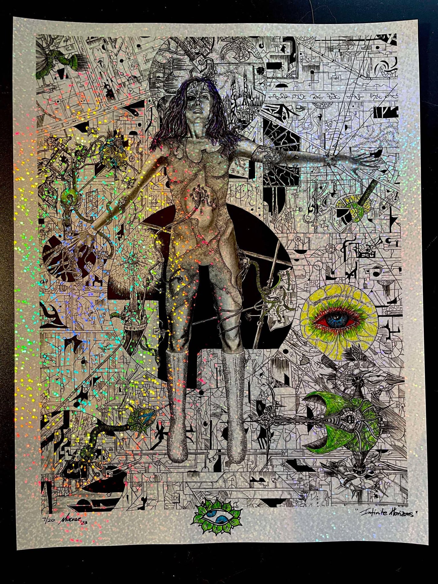 TOOL "Infinite Horizons" Hand Colored/ Doodled 8x10 Foil