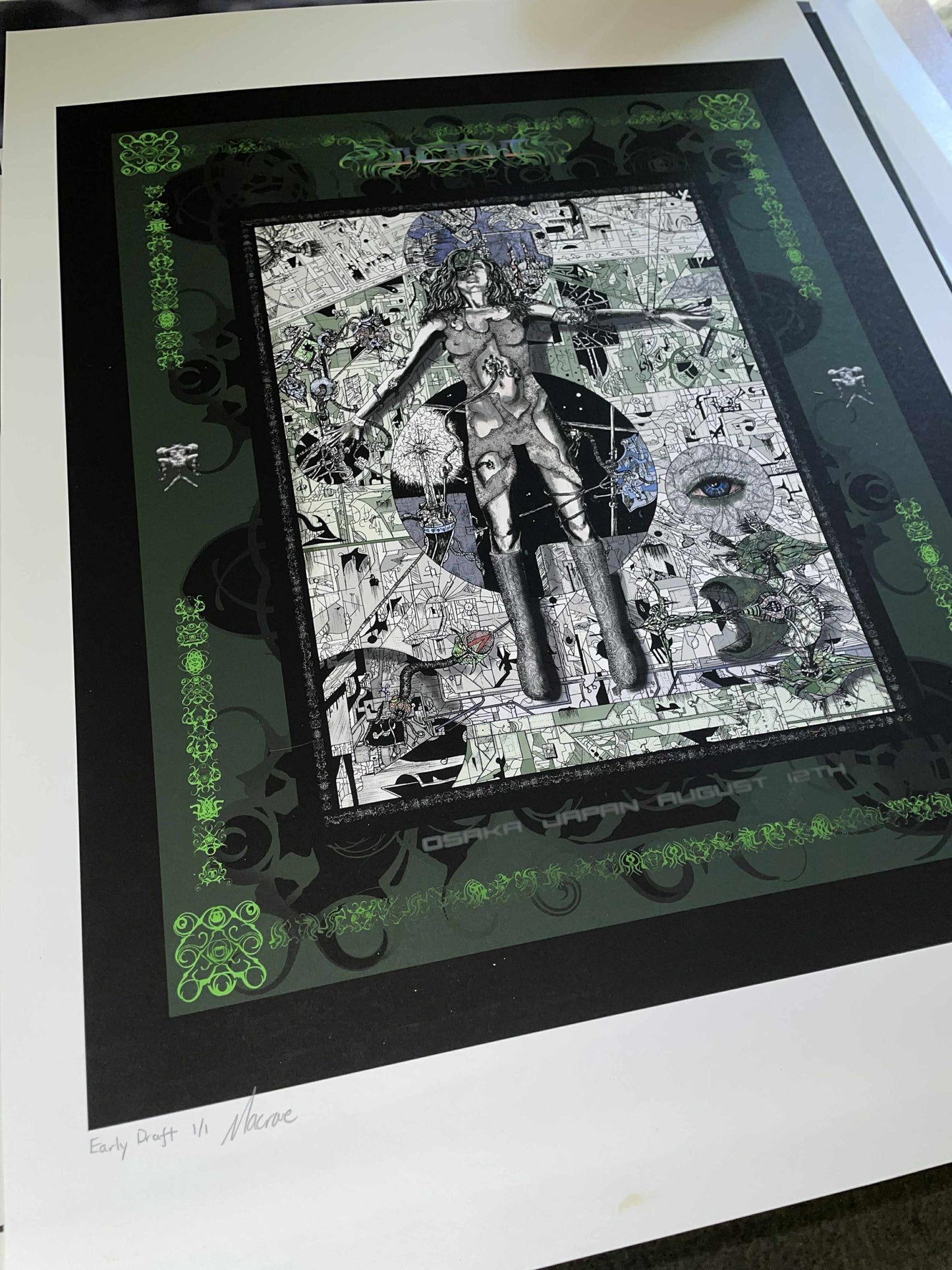TOOL Osaka Japan 2006 Show Edition EARLY VERSION 1/1 Test Print