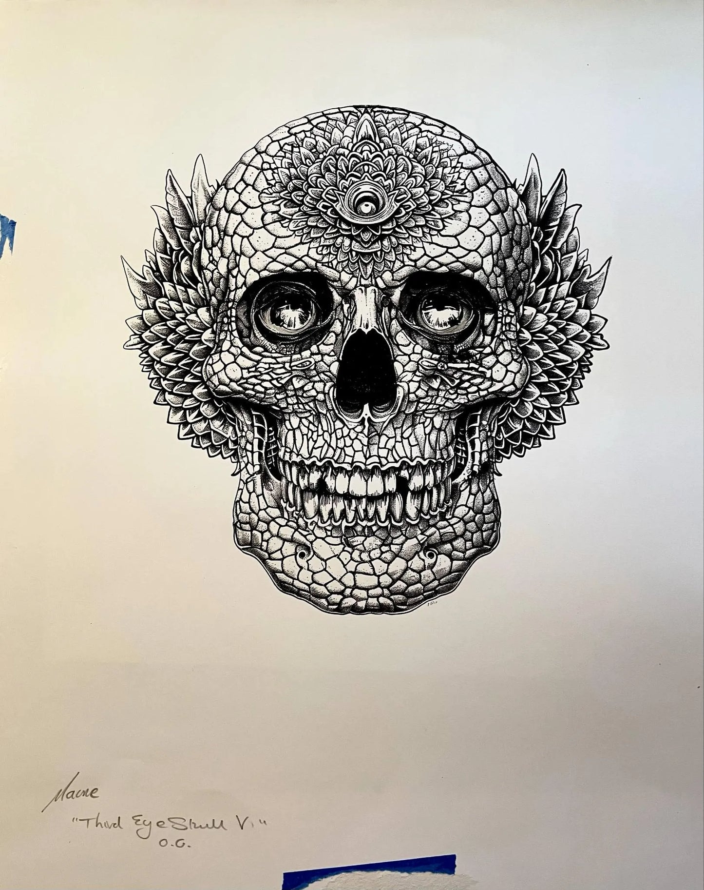 Third Eye Skull V Original Artwork